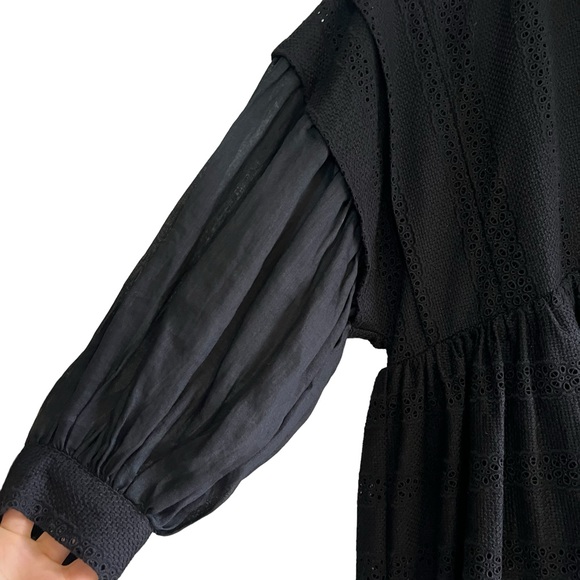 Claudie Pierlot Russe Puff-sleeve cotton mini dress like new condition - Picture 9 of 16